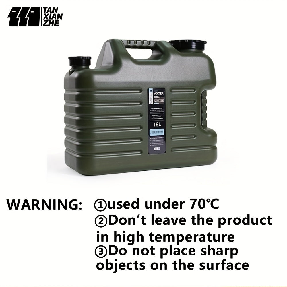 TANSTRIDER Camping Water Container with Spigot Outdoor Water Storage Carrier Jug for Hiking Backpack & Survival Kit Portable Water Bucket