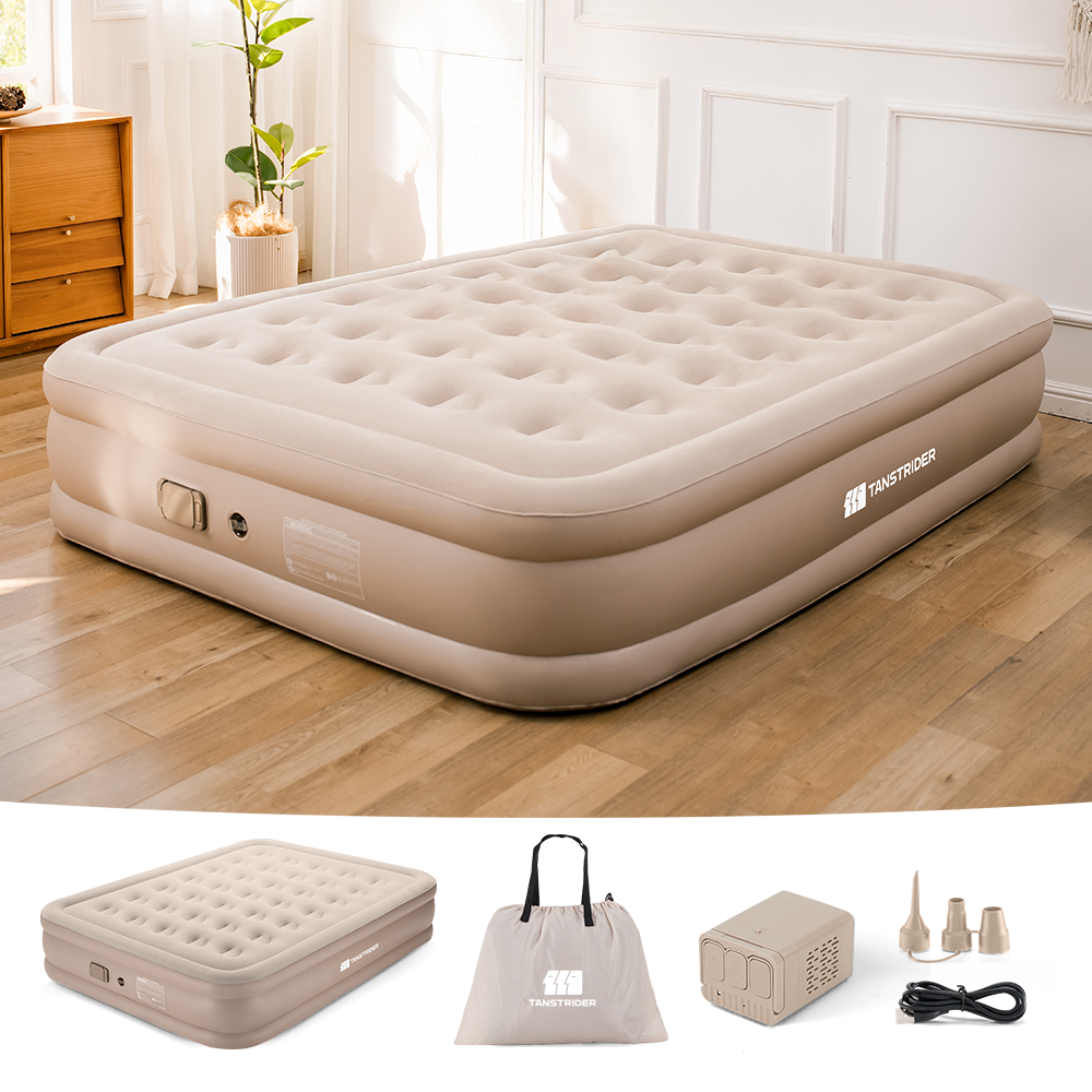 Cirro 16" Elevated Automatic Air Mattress - 3-Layer Double-High Blow Up Bed
