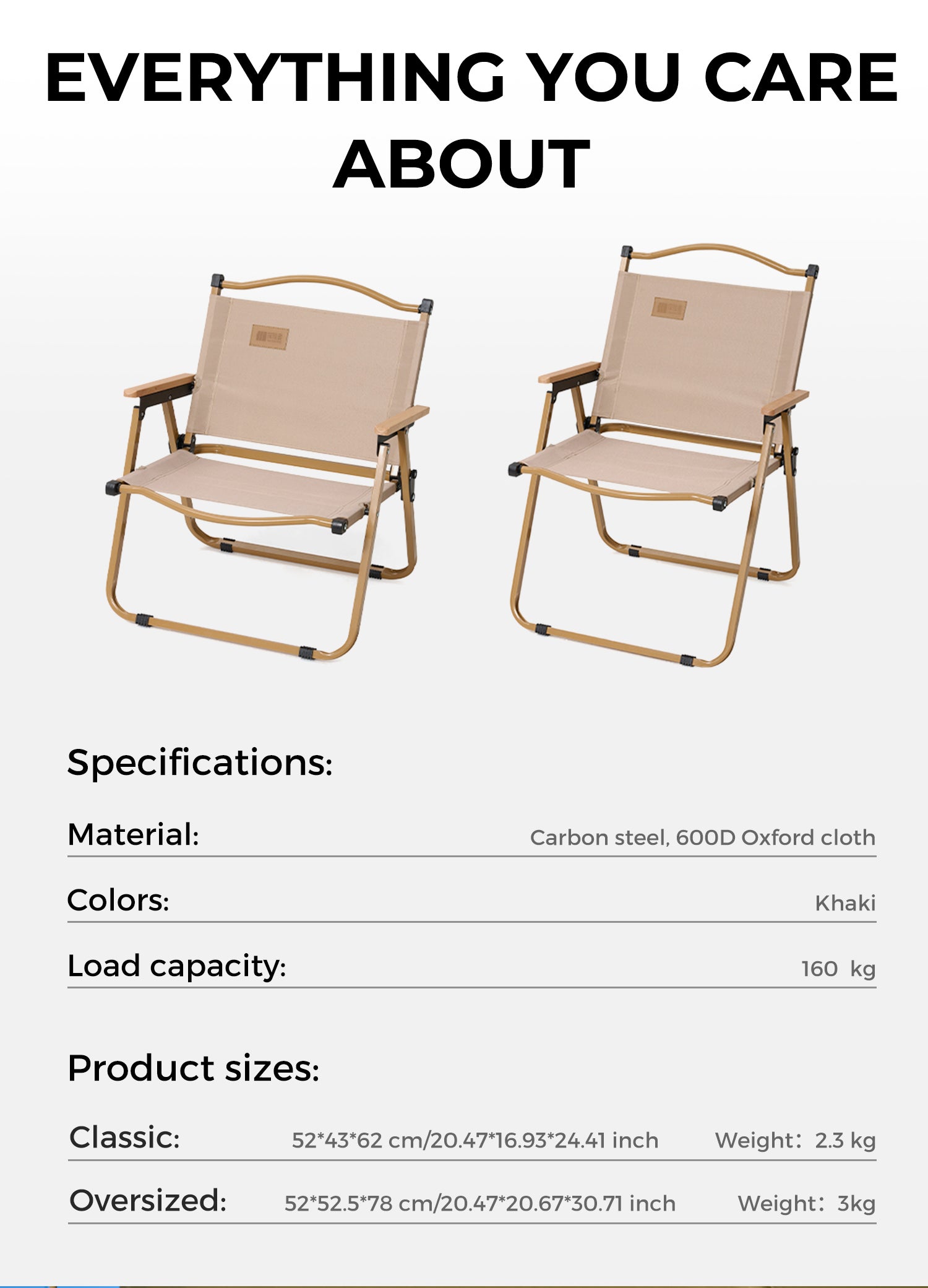 Perch Lightweight Folding Camping Chair-Pack of 2