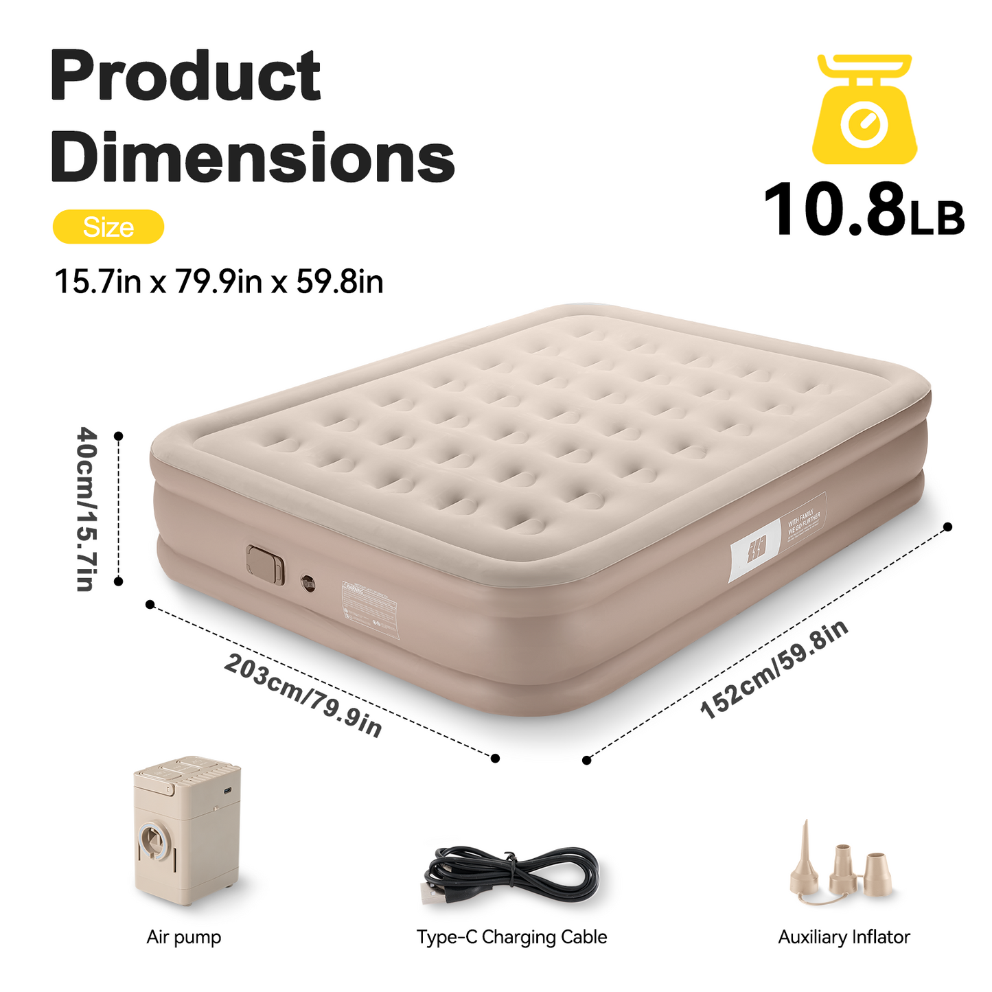 TANSTRIDER Raised Inflatable Bed
