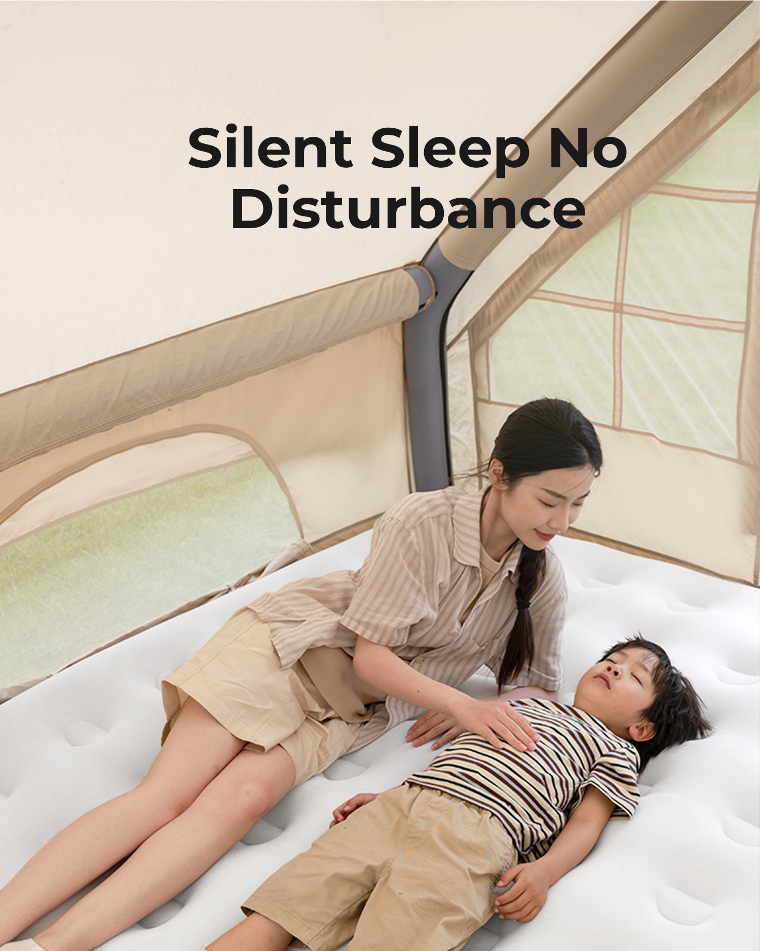 Cirro Premium Rechargeable Air Mattress - Single-Layer Blow Up Bed