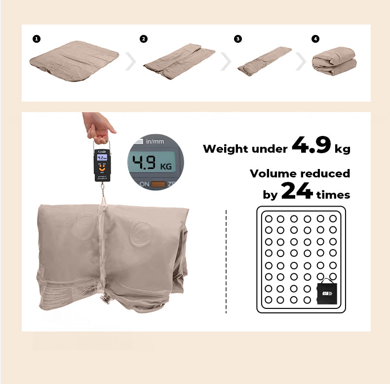 Cirro 16" Elevated Automatic Air Mattress - 3-Layer Double-High Blow Up Bed