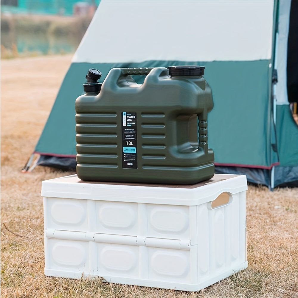 TANSTRIDER Camping Water Container with Spigot Outdoor Water Storage Carrier Jug for Hiking Backpack & Survival Kit Portable Water Bucket