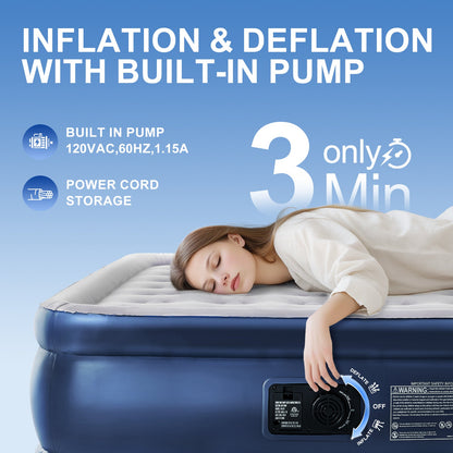 Tanstrider Soft Cloud 18-inch Plug-in Inflatable Bed