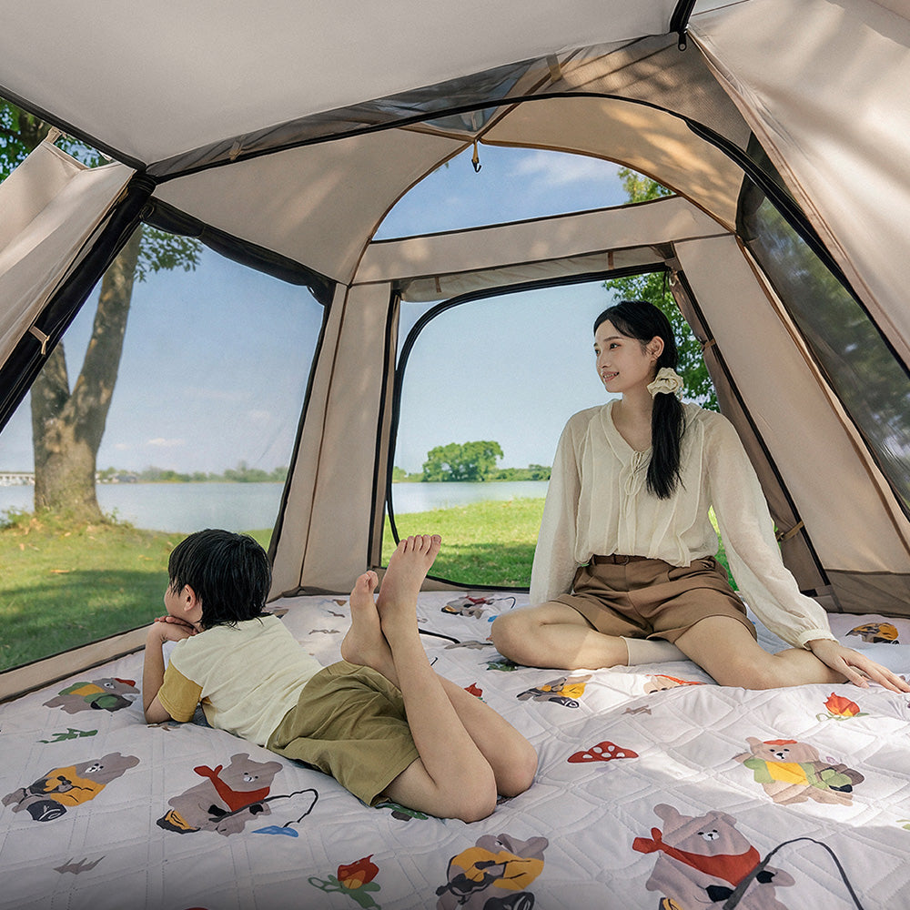 Bathe Automatic 4-Season Camping Tent (Cream Cream/Silver Coated)