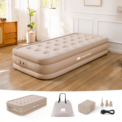 Cirro 16" Elevated Automatic Air Mattress - 3-Layer Double-High Blow Up Bed