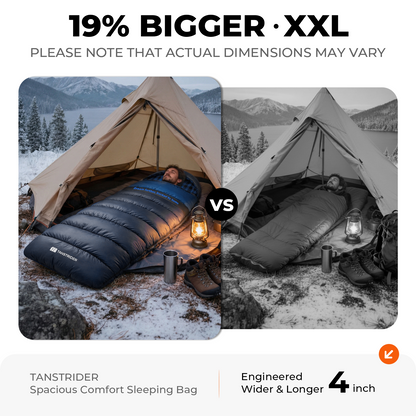 Plaidy Hooded Flannel Camping Sleeping Bag – Blue Plaid